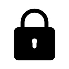 lock glyph icon