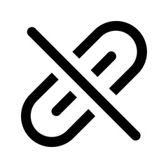 unlink glyph icon