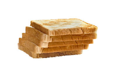 Toasted slice bread isolated