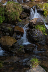 Fototapeta premium 貴船川の水流段差