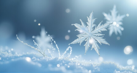 background with snow