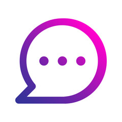 chat gradient icon