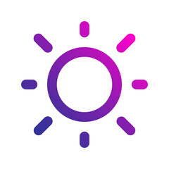 brightness gradient icon