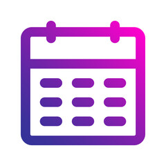 calendar gradient icon