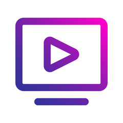 video gradient icon