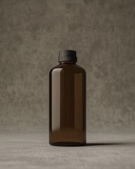 Detailed 3D model of a sleek cosmetic bottle, perfect for showcasing skincare products, with realistic textures and shadows, ideal for virtual presentations and marketing