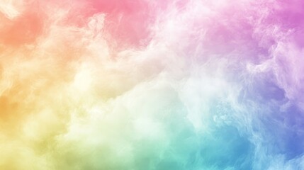 Ethereal Rainbow Fade - Soft Pastel Gradient Texture Creating a Dreamy and Light Atmosphere