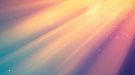 Obraz premium Pastel gradient background with abstract warm light rays, creating a soft and inviting visual with a touch of elegance.