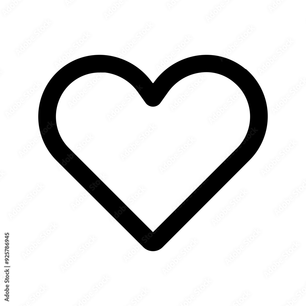 Poster love line icon