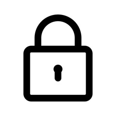lock line icon