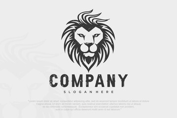 Lion logo Design . vector illustration