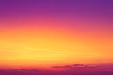 Obraz premium Tranquil Sunset Gradient in Warm Orange to Purple Hues, Soft and Smooth Color Transition for Backgrounds and Designs