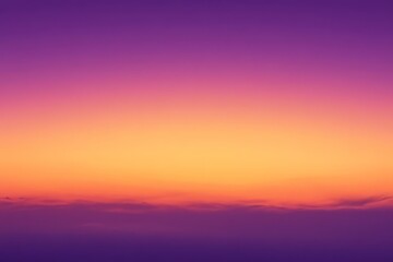 Obraz premium Serene Sunset Gradient in Warm Orange to Purple Tones, Soft and Smooth Transition of Colors