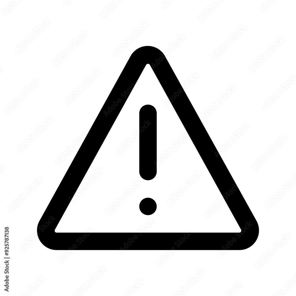 Sticker warning line icon