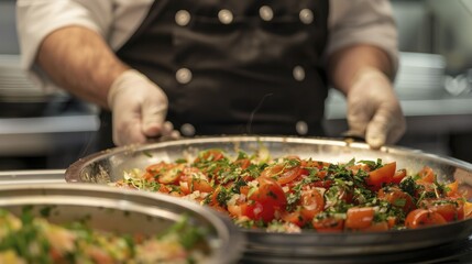 Restaurant staff delivering dishes, showcasing collaboration and warmth in a bustling atmosphere, elevating the overall enjoyment of guests during their meal.