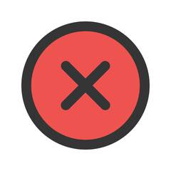 Obraz premium close outline fill icon