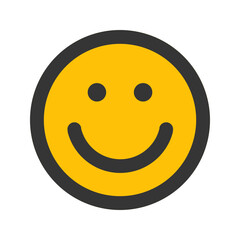 smile outline fill icon