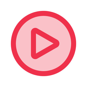 recommend clip art: play outline fill icon