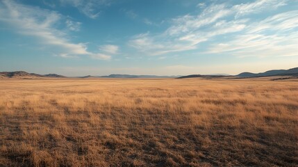 Scorched Grasslands Turned to Arid Desert Landscape from Drought
