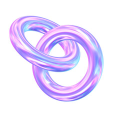 groovy holographic 3d icon graphic for y2k mood