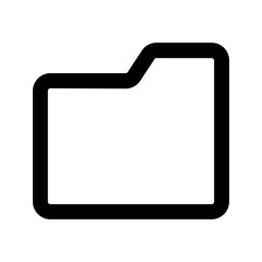 folder line color icon