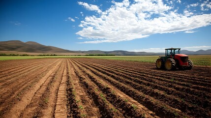 Fototapeta premium Innovative Farming Techniques for Drought Prone Regions Boosting Productivity and Sustainability
