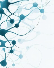 A conceptual illustration depicting reasoning processes, neural connections, and memory retention, with plenty of room for text to be added.