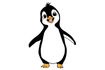 cute penguin illustration