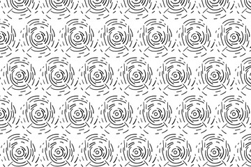 circle pattern, black and white, men's wrapping paper