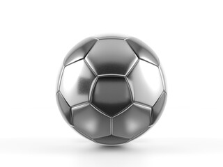 Silver soccer ball