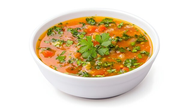 Authentic Indian Rasam Soup with Vibrant Spices and Fresh Herbs