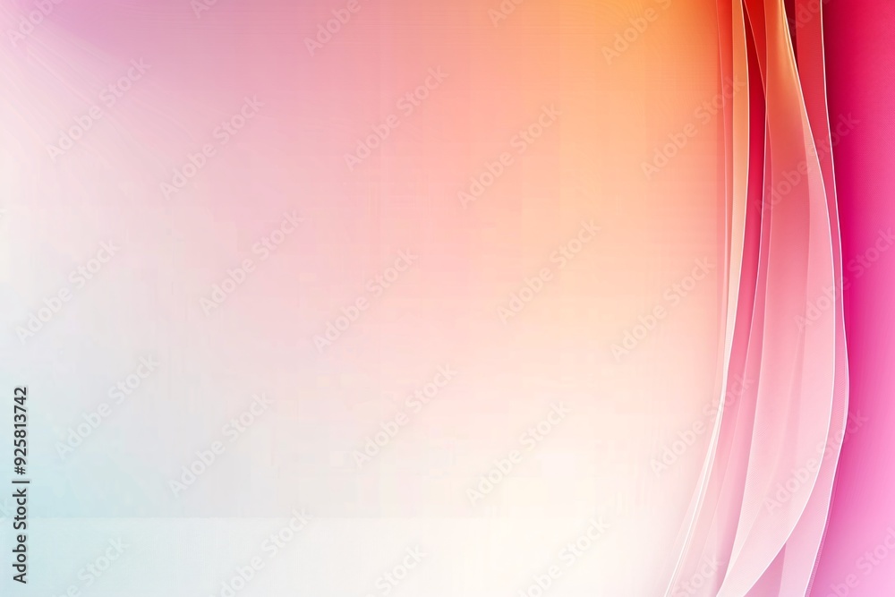 Poster a gradient abstract background transitioning from warm to cool colors, offering a smooth and elegant
