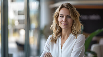 Portrait of a businesswoman in an office