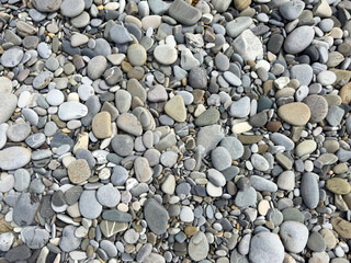Stone Pebbles as an abstract background. Texture