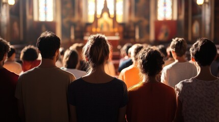 Congregation in a Church