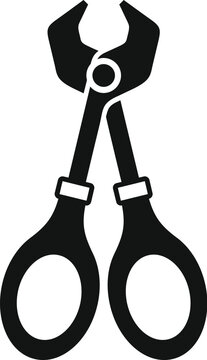 black pliers tool isolated clip art preview