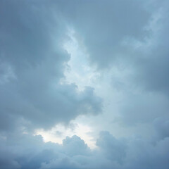 Obraz premium Dramatic Stormy Sky With Light Breaking Through