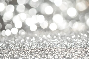 Abstract Silver Glitter Background