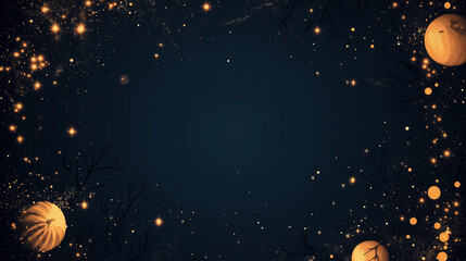 beautiful whimsical halloween inspired fireflies vertical oval frame invitation blank center.