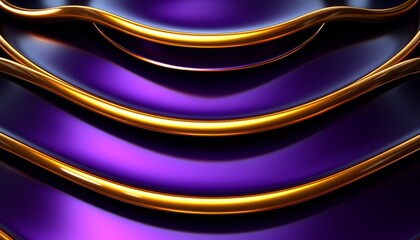Obraz premium Abstract Purple and Gold Swirling Pattern