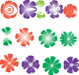 flower set illustration