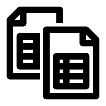 recommend clip art: structured data, data, table, sheets, files, document outline icon