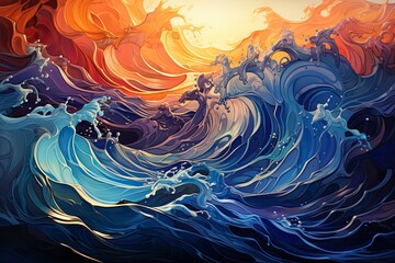 Vibrant Threads. Latin Tapestry. Colorful Woven Textile Background
