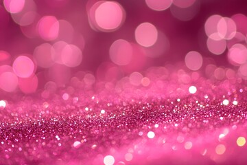 Pink Glitter and Bokeh Background