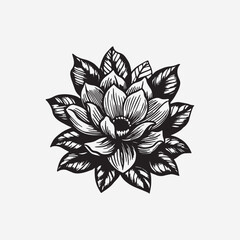 vector Unique and beautiful lotus leaf design for design material