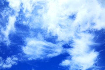 青空に白い雲が描く空模様