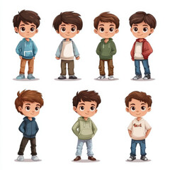 set of boys