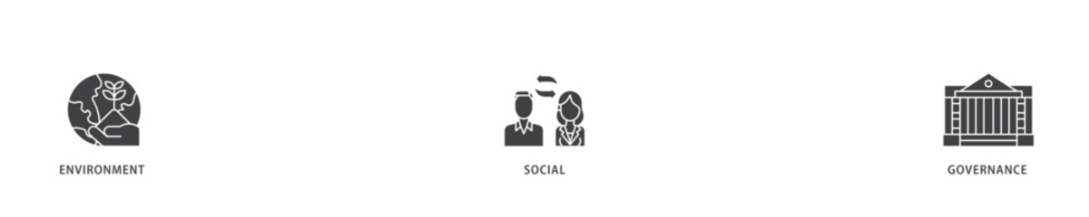 ESG icon infographic illustration concept with icon of  investment screen ing icon live stroke and easy to edit 