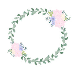 coquette Pink Flower Frame