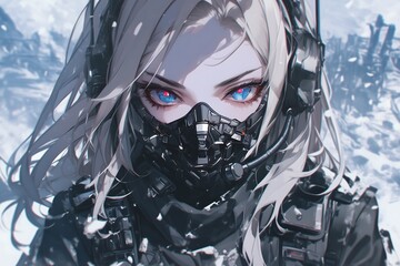 anime girl as operator